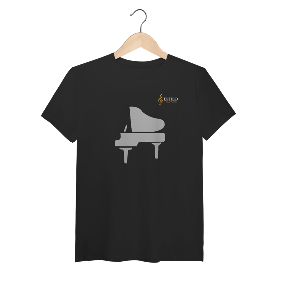 Camiseta Premium Algodão Pima Piano Música Clássica