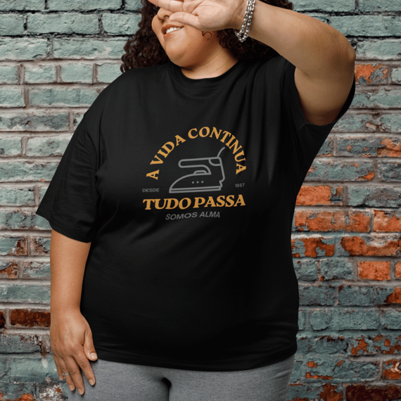 Camiseta Espírita Plus Size Tudo Passa