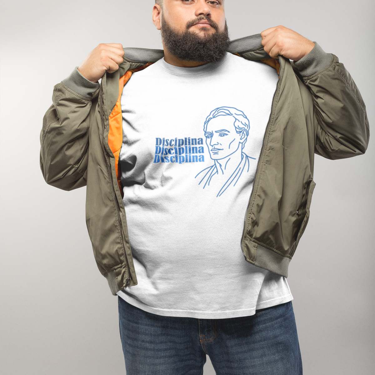 Nome do produto: Camiseta Espírita Plus Size Disciplina