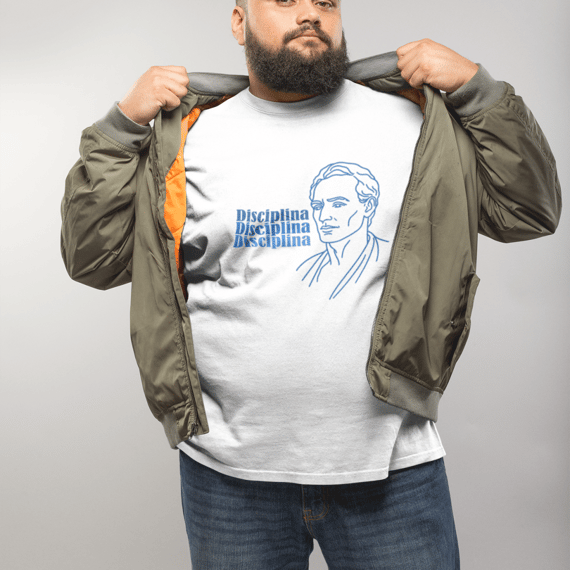 Camiseta Espírita Plus Size Disciplina