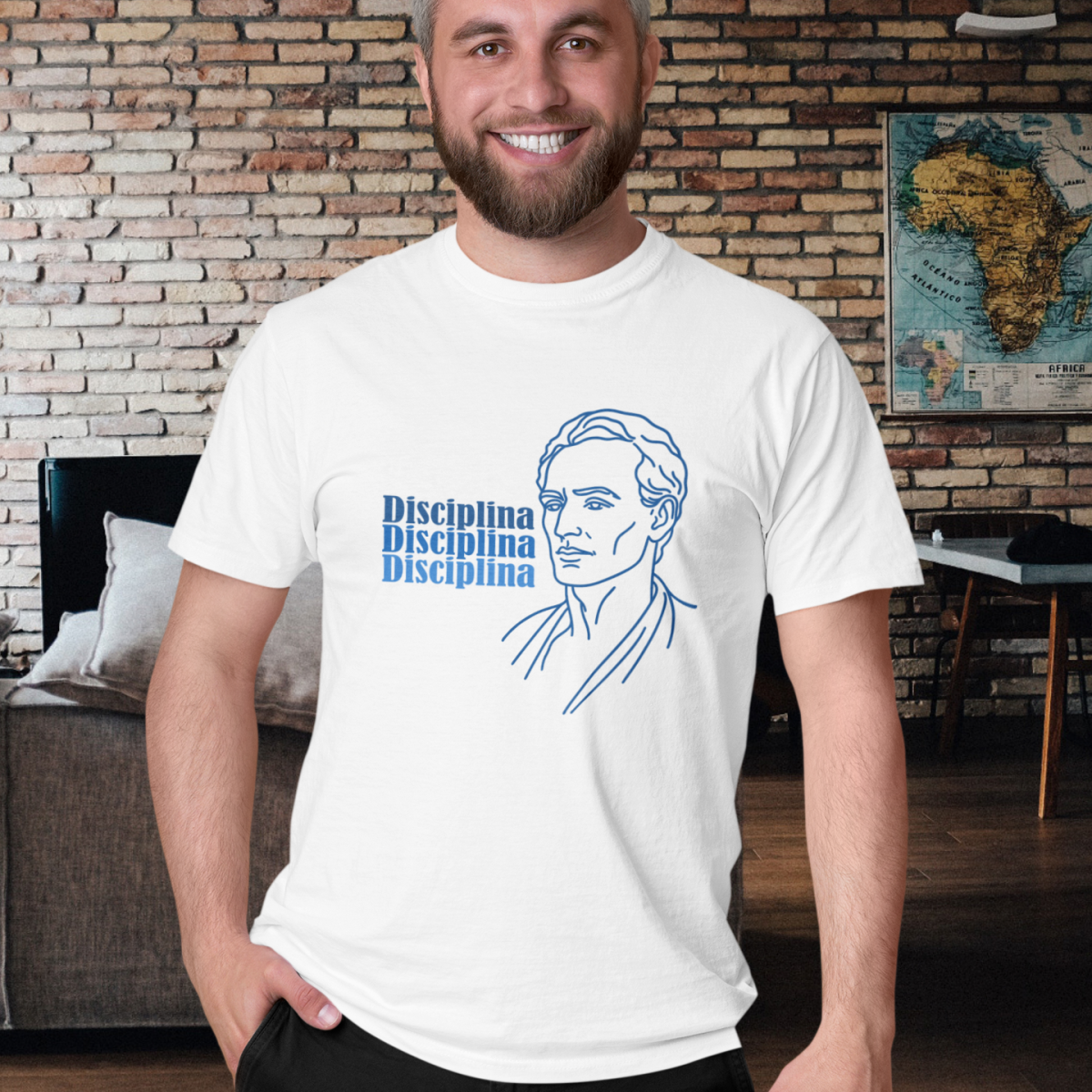 Nome do produto: Camiseta Espírita Disciplina