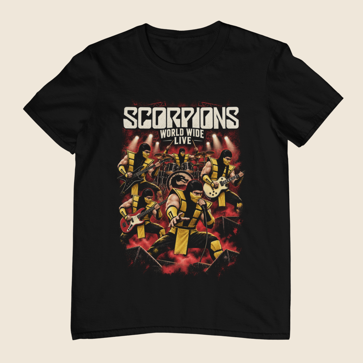 Nome do produto: Camiseta Plus Size Scorpions MK