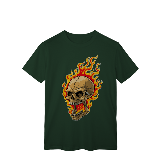 Camiseta Hellfire Skull: Ignited Spirit
