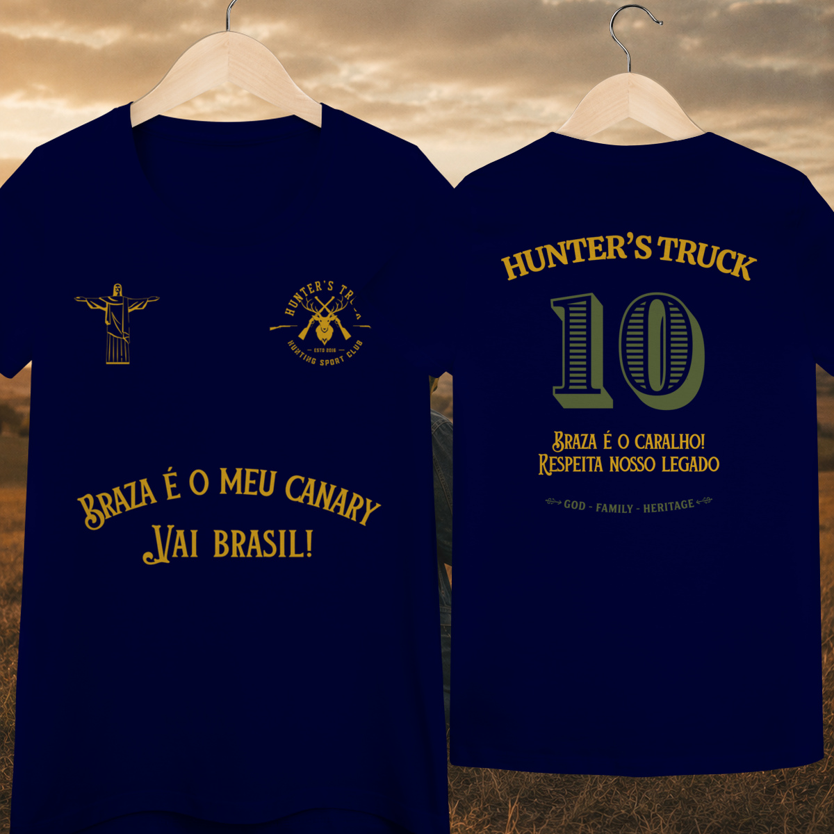 Camiseta HT Girl Braza é meu CANARY 