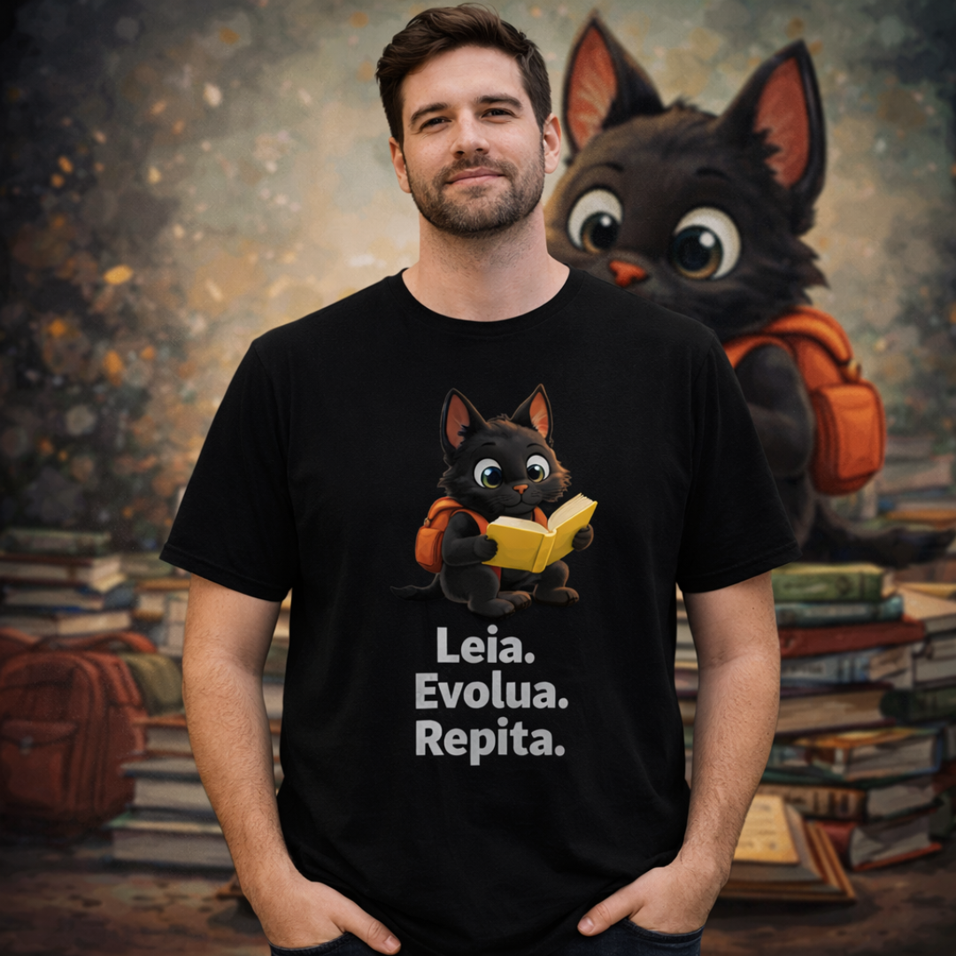 Nome do produto: Camiseta Pedro Leia, Evolua e Repita