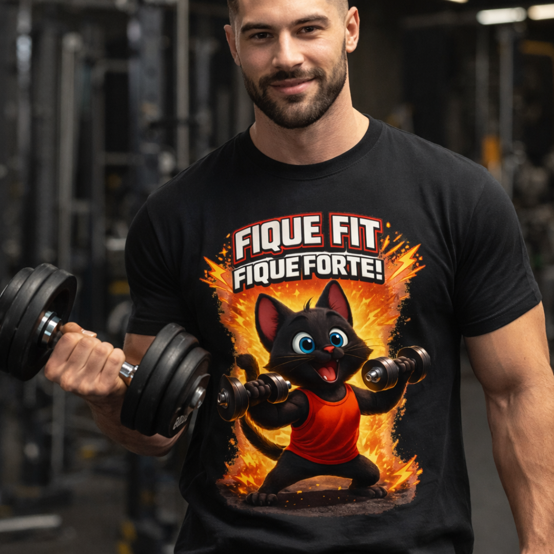 Nome do produto: Camiseta Fit Pedro Musculação