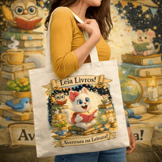 Ecobag Duda Aventura na Leitura