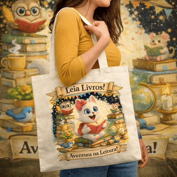 Ecobag Duda Aventura na Leitura