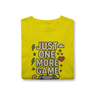 Nome do produto Camiseta - Just One More Game