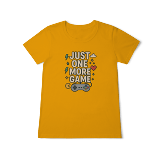 Nome do produto Camiseta - Just One More Game 9Feminina)