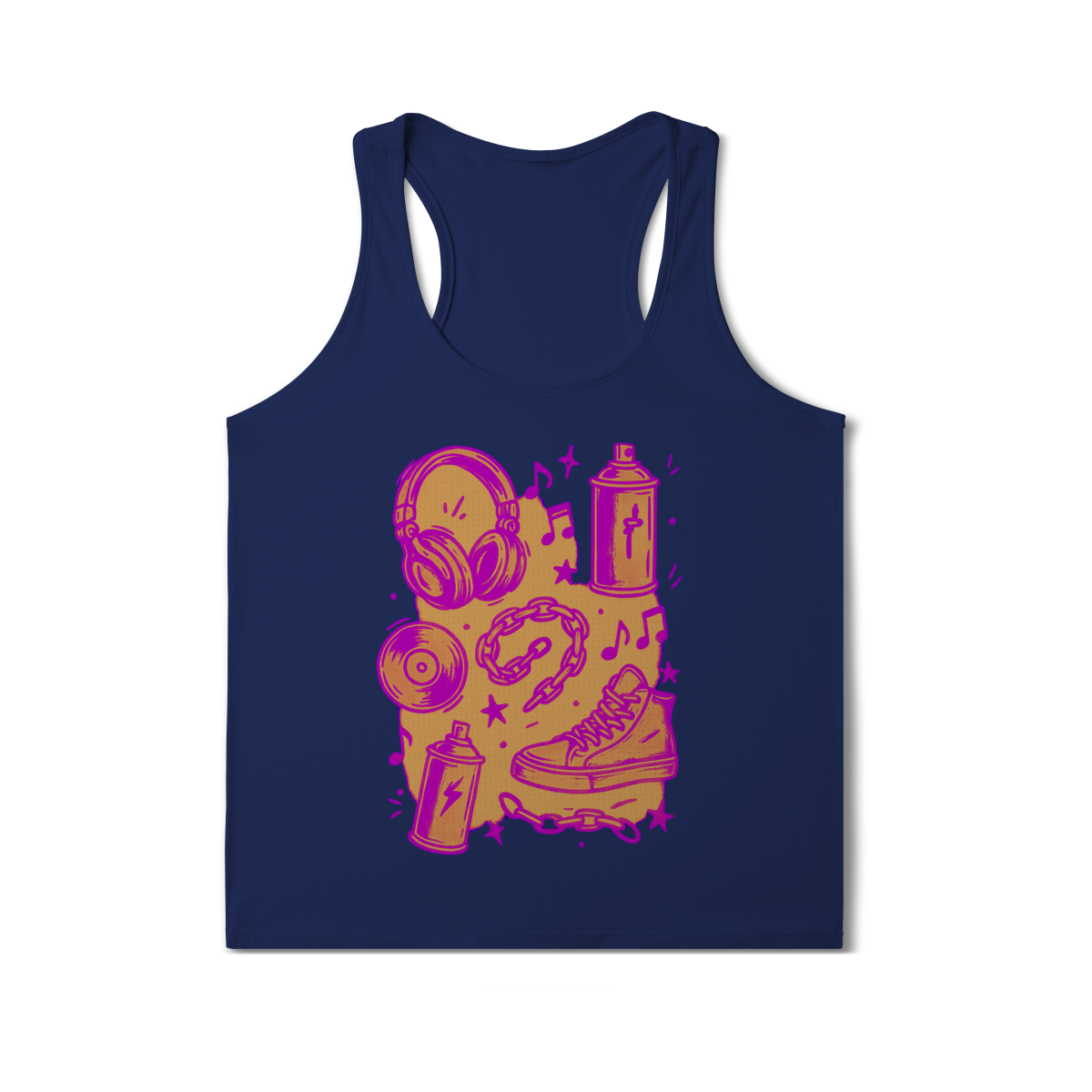 Nome do produto: Regata Dry Fit - Music Doodle B \