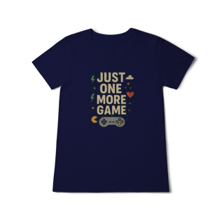 Nome do produto Camiseta - Just One More Game 9Feminina)