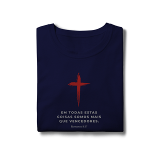 Nome do produto Camiseta - Romanos 8:37 (Feminina)