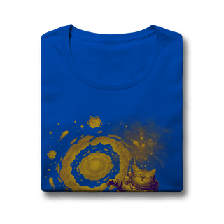 Nome do produto Camiseta - Meow Meow in space: Golden Age (Feminina)