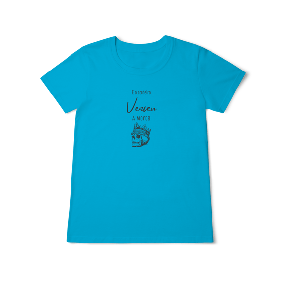 Camiseta - E o Cordeiro Venceu a Morte (Feminina)