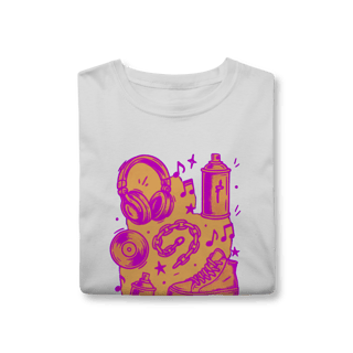 Nome do produto Camiseta - Music Doodle B 'Heat
