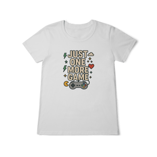 Nome do produto Camiseta - Just One More Game 9Feminina)
