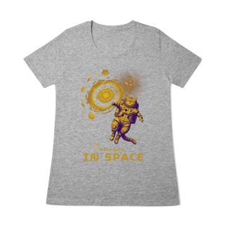 Nome do produto Camiseta - Meow Meow in space: Golden Age (Feminina)