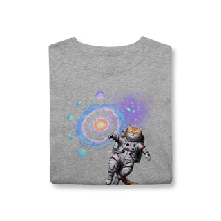 Nome do produto Camiseta - Meow Meow in space