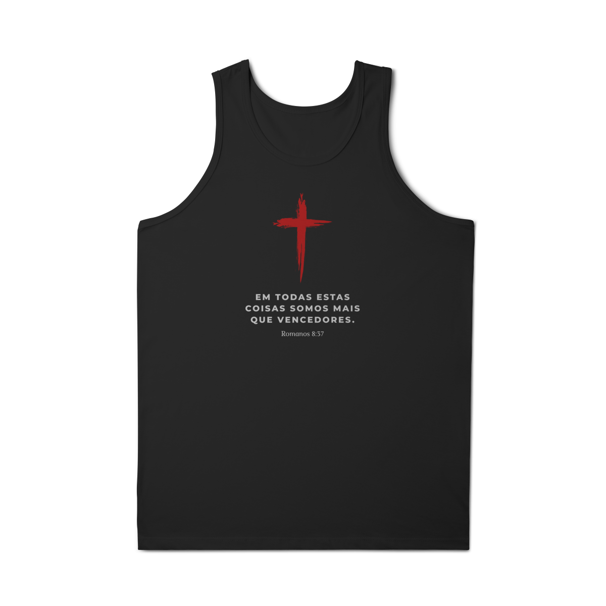 Nome do produto: Regata - Romanos 8:37