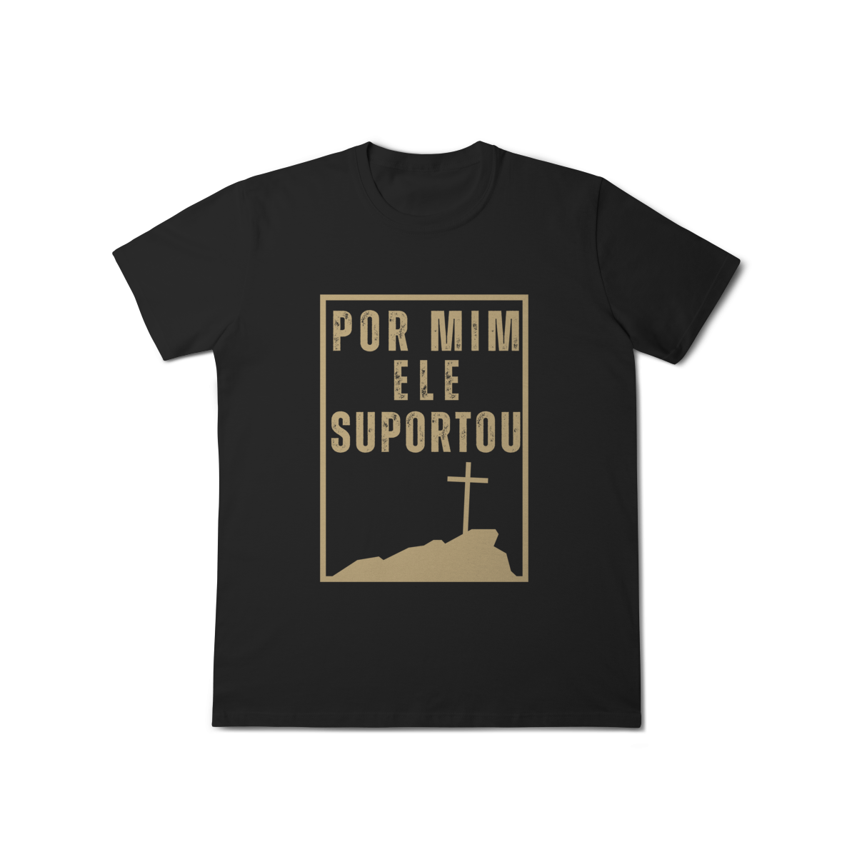 Nome do produto: Camiseta - Por mim Ele Suportou