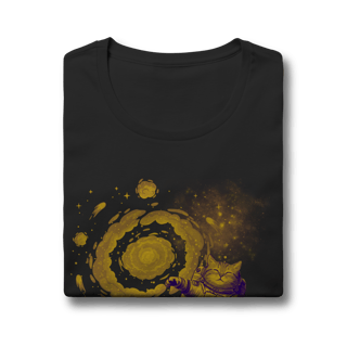 Nome do produto Camiseta - Meow Meow in space: Golden Age (Feminina)