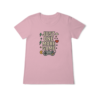 Nome do produto Camiseta - Just One More Game 9Feminina)