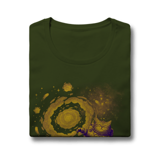 Nome do produto Camiseta - Meow Meow in space: Golden Age (Feminina)