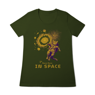 Nome do produto Camiseta - Meow Meow in space: Golden Age (Feminina)