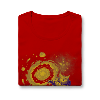 Nome do produto Camiseta - Meow Meow in space: Golden Age (Feminina)