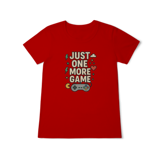Nome do produto Camiseta - Just One More Game 9Feminina)