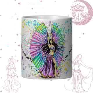 Dança do Ventre  - Caneca - Dança em Cores