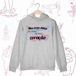 Nome do produto Dança que pulsa - Moletom Canguru 