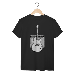 Nome do produto Camiseta GUITAR & AMP - preta.