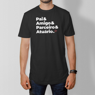 Nome do produto Atuário - Pai, Amigo e Parceiro (T-Shirt Prime)