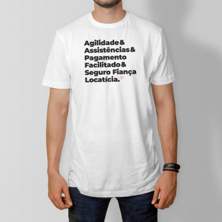 Nome do produto Seguro Fiança Locatícia - Agilidade, Assistência e Pagamento Facilitado (T-Shirt Prime)