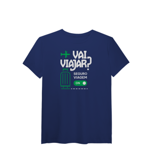 Nome do produto Vai Viajar? Seguro Viagem ON (T-Shirt Algodão Pima)