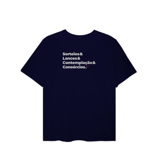 Nome do produto Consórcios - Sorteios, Lances e Contemplação (T-Shirt Plus Size)