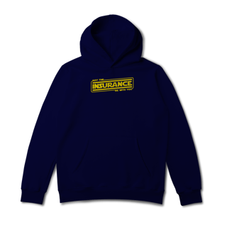 Nome do produto May The Insurance Be With You (Moletom Prime Canguru)