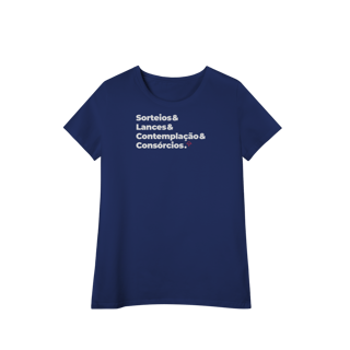 Nome do produto Consórcios - Sorteios, Lances e Contemplação (Baby Long Algodão Pima)