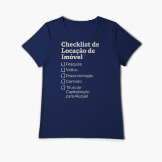 Nome do produto Checklist de Locação de Imóvel com Título de Capitalização para Aluguel (Baby Long Algodão Pima)