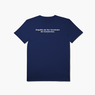 Nome do produto Orgulho de ser Vendedor de Consórcios (T-Shirt Algodão Pima)