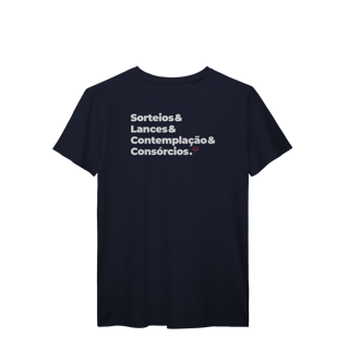 Nome do produto Consórcios - Sorteios, Lances e Contemplação (T-Shirt Prime)