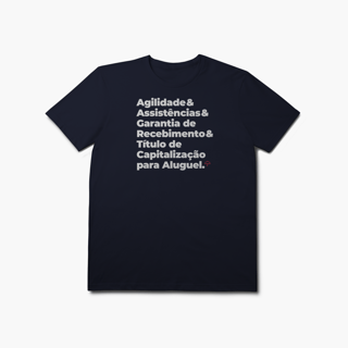 Nome do produto Título de Capitalização para Aluguel - Agilidade, Assistência e Garantia de Recebimento (T-Shirt Prime)