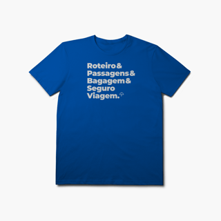 Nome do produto Seguro Viagem - Roteiro, Passagens e Bagagem (T-Shirt Prime)