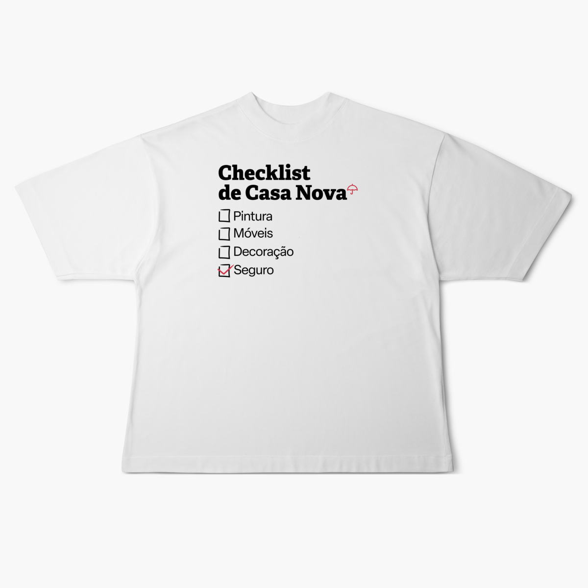 Nome do produto: Checklist de Casa Nova com Seguro Residencial (Oversized)