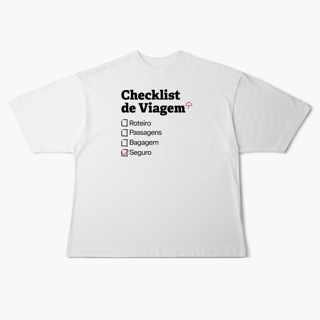 Nome do produto Checklist de Viagem com Seguro Viagem (Oversized)
