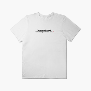 Nome do produto Ter seguro de vida é cuidar de quem você ama (Plus Size)