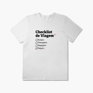 Nome do produto Checklist de Viagem com Seguro Viagem (Plus Size)