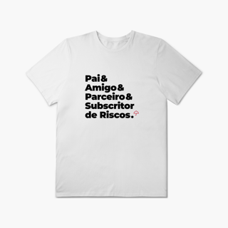 Nome do produto Subscritor de Riscos - Pai, Amigo e Parceiro (Plus Size)